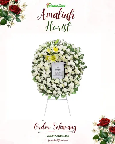 Krans Bunga Duka Cita di Semampir